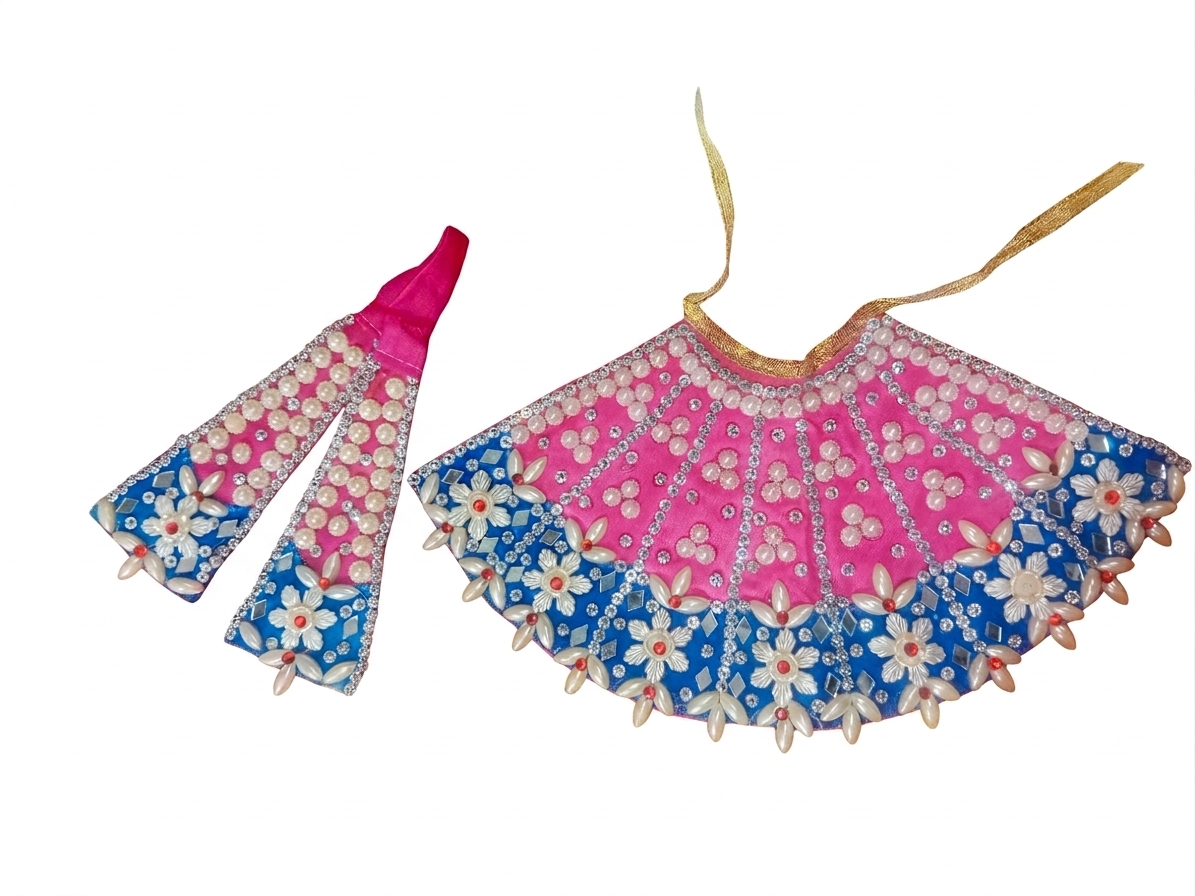 Lehnga Patka heavy work(5 inch)/Khatu shyam ji poshak