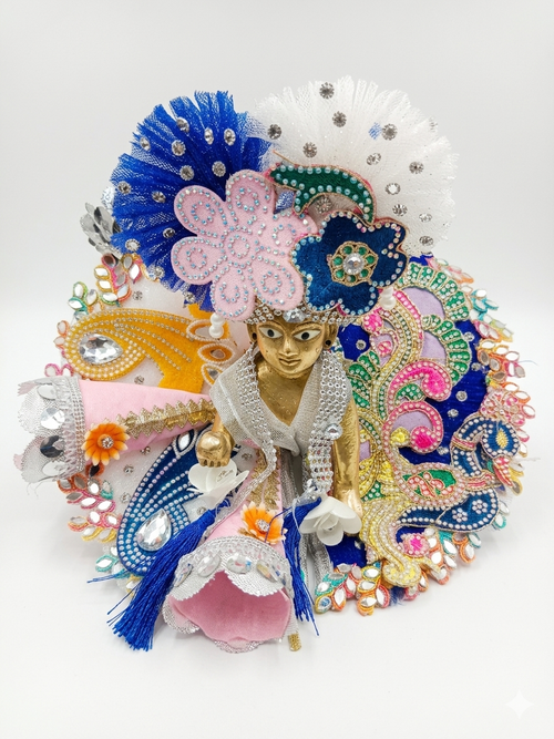 4 no laddu Gopal poshak Combo (Dress, Choli, Patka, Pagdi)