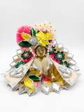 4 no laddu Gopal poshak Combo (Dress, Choli, Patka, Pagdi)