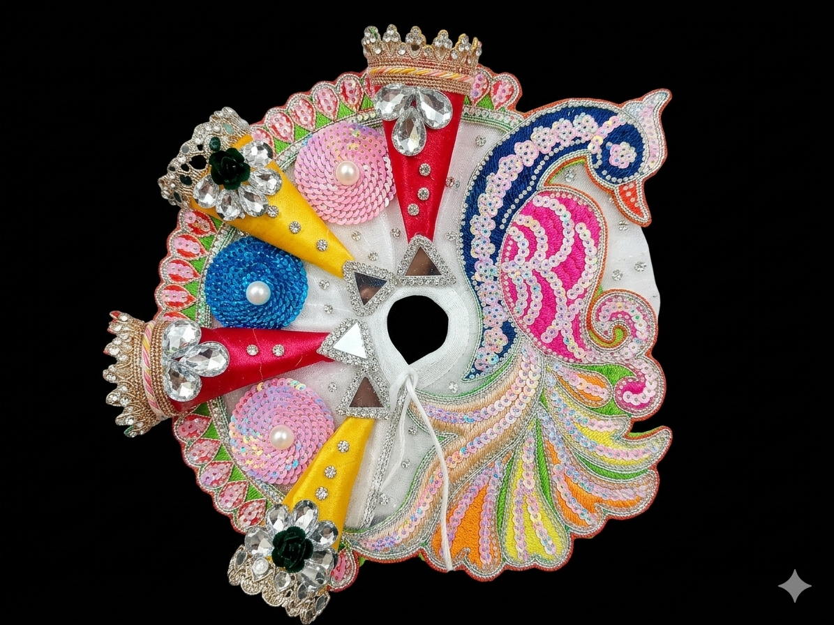 4 no laddu Gopal poshak Combo (Dress, Choli, Patka, Pagdi)