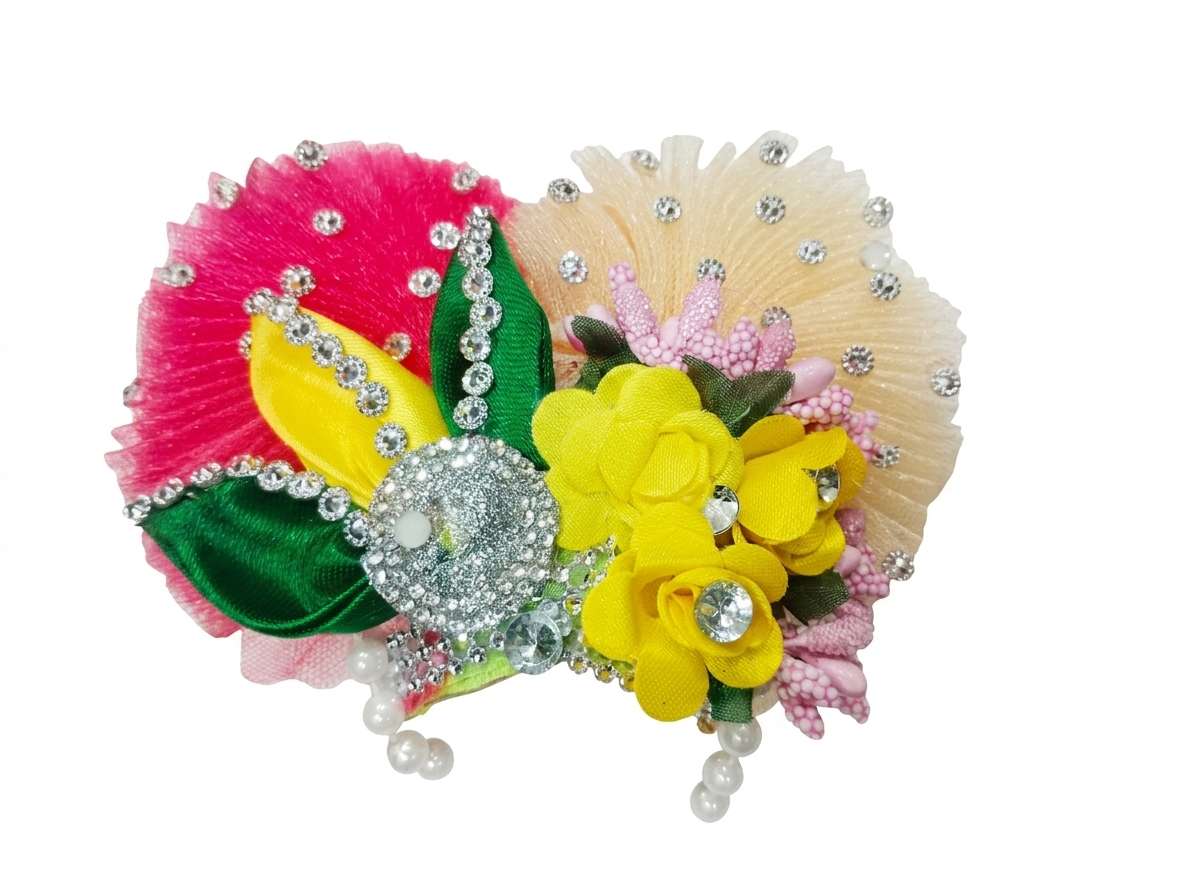 4 no laddu Gopal poshak Combo (Dress, Choli, Patka, Pagdi)