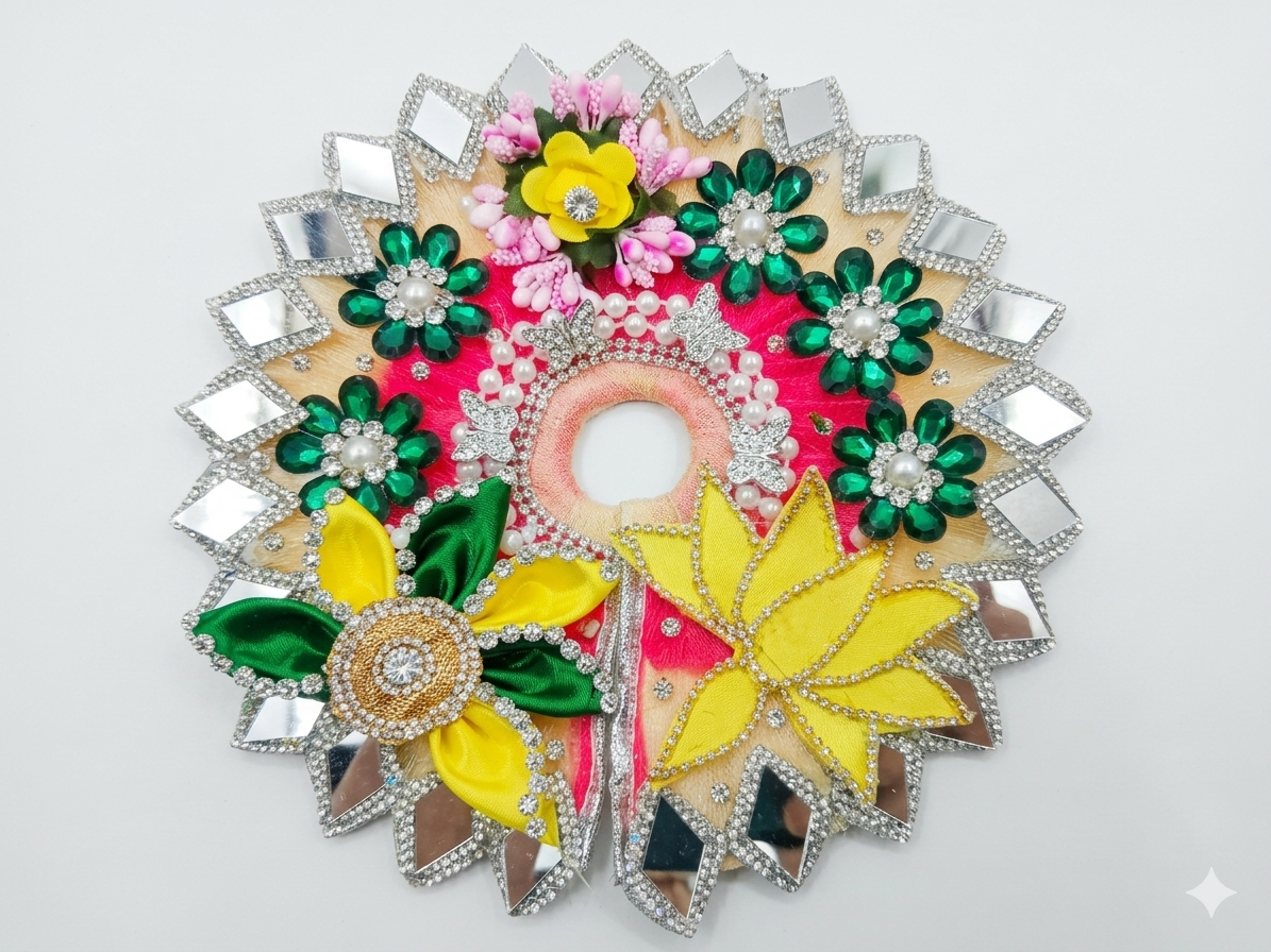 4 no laddu Gopal poshak Combo (Dress, Choli, Patka, Pagdi)