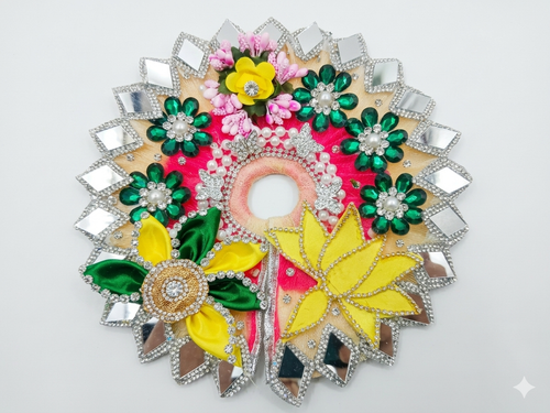 4 no laddu Gopal poshak Combo (Dress, Choli, Patka, Pagdi)