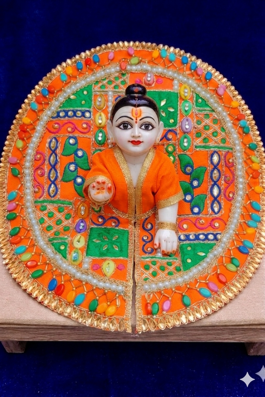 Royal poshak for Thakur ji ( size 5 no )
