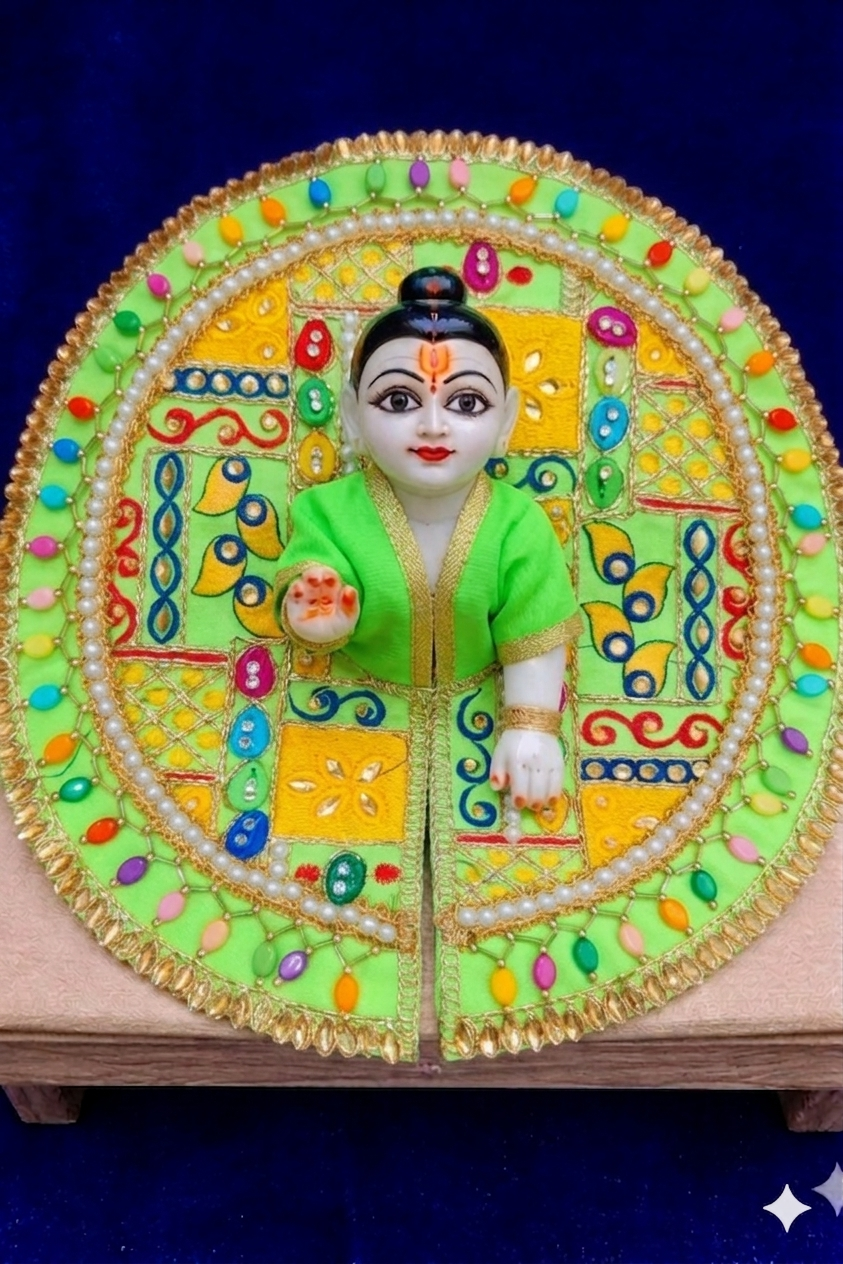 Royal poshak for Thakur ji ( size 5 no )