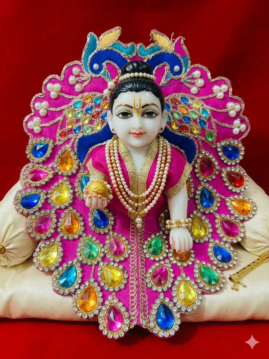 Heavy dress for Laddu Gopal ji (0-4 no)