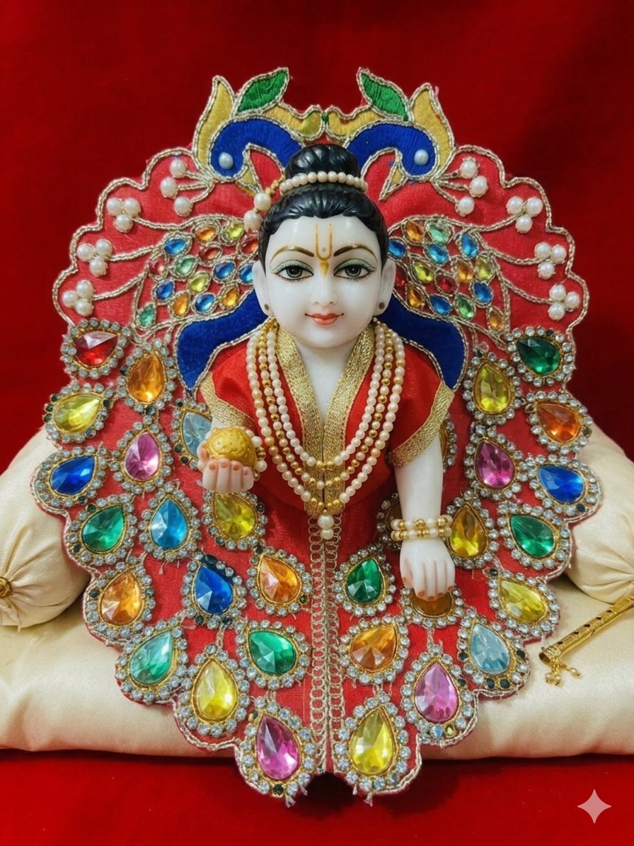 Heavy dress for Laddu Gopal ji (0-4 no)
