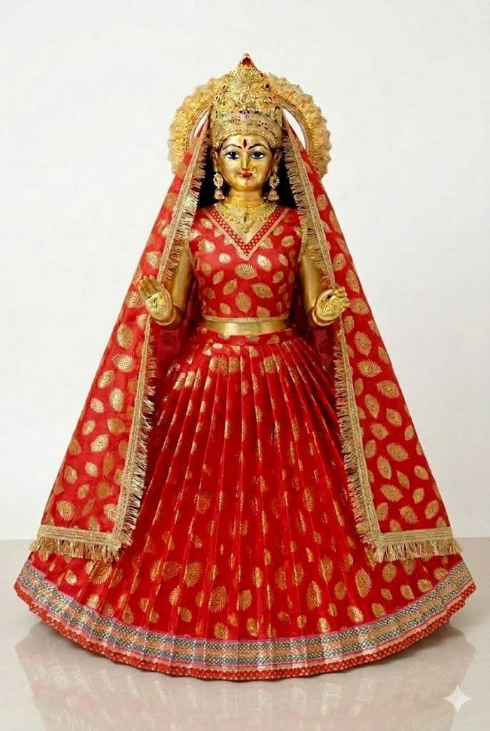 Mata Rani Poshak Red