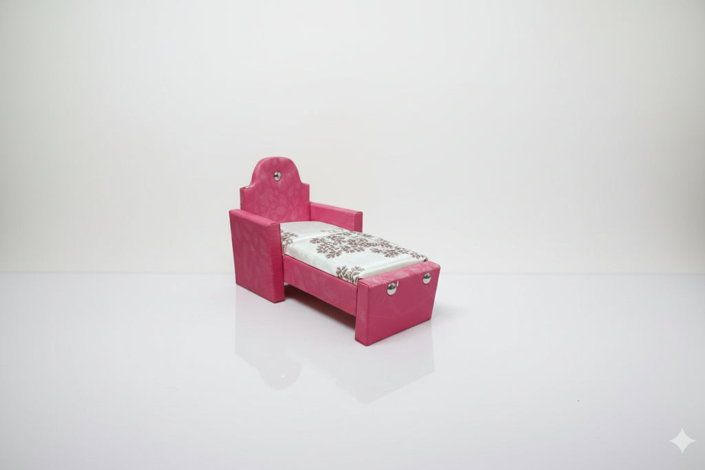 Pink sofa cum bed