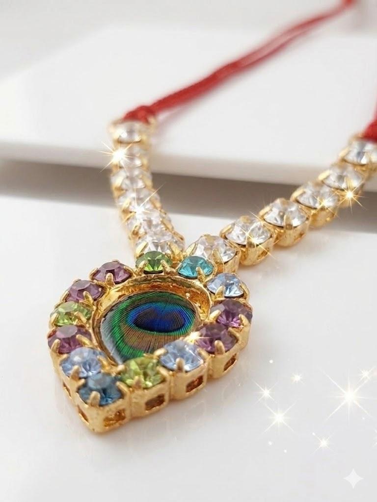 Multi color Morpankh Necklace