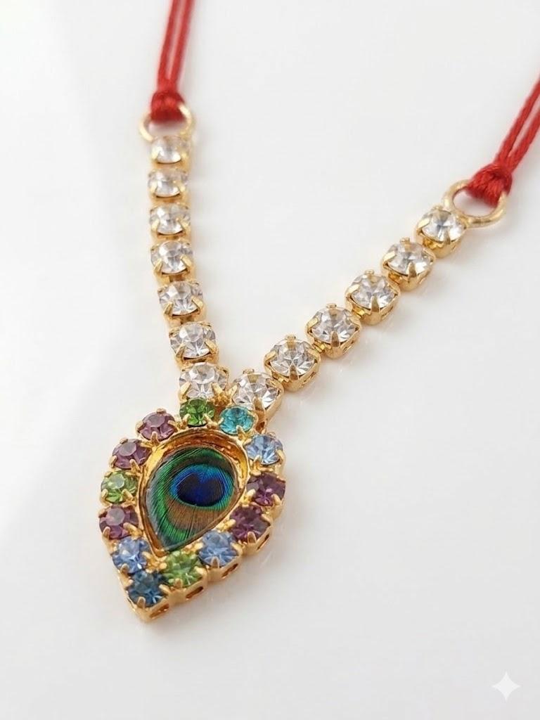 Multi color Morpankh Necklace