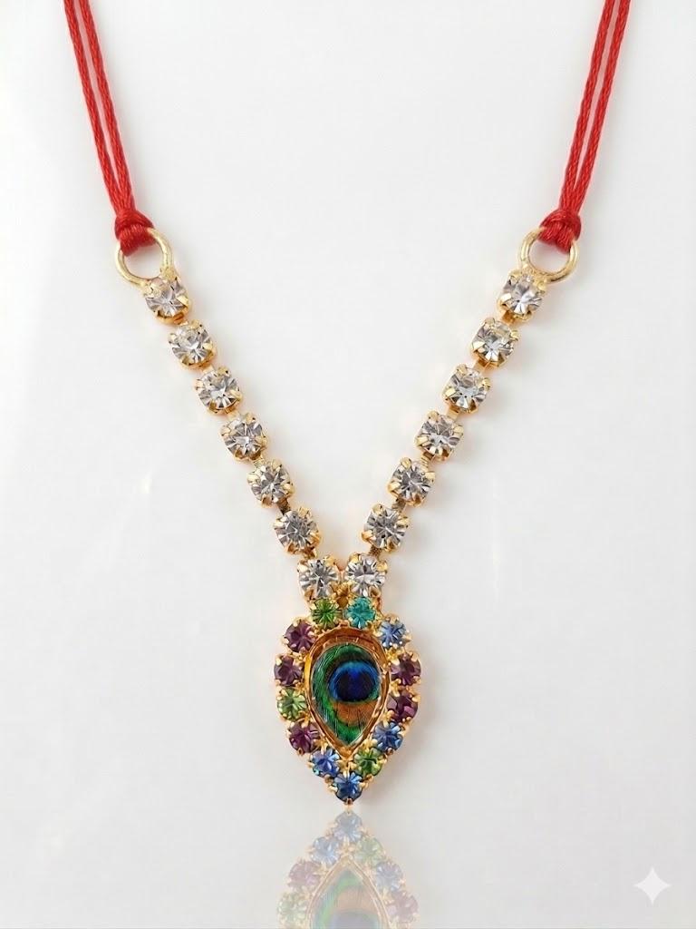 Multi color Morpankh Necklace