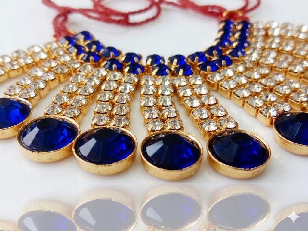 Blue necklace for Laddu Gopal Size 4 to 8