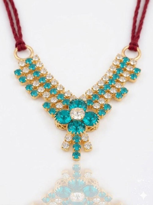 Blue necklace for laddu gopal