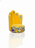Morpankh Yellow High-Back Singhasan